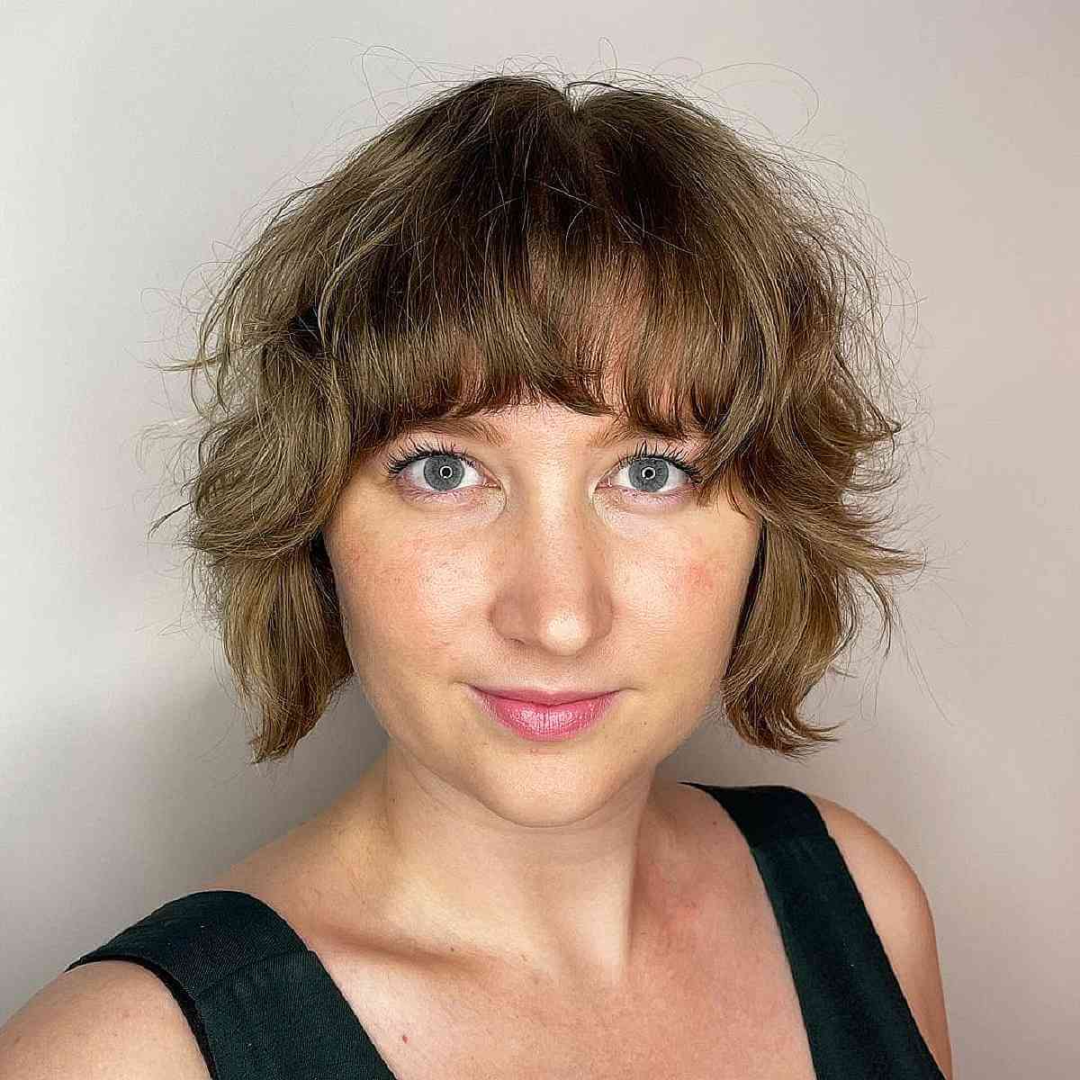 Wavy French Bob Cut