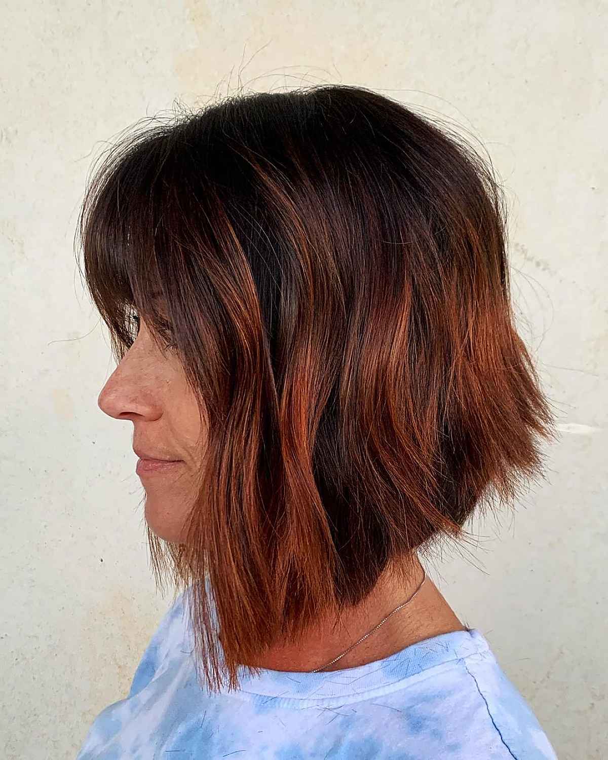 wavy inverted bob 