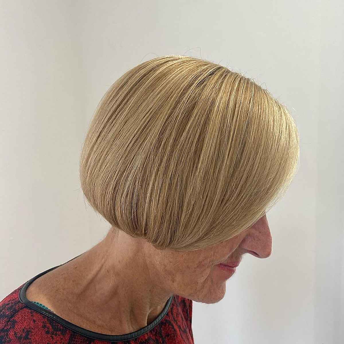 Youthful Blunt Bob for a woman over 70